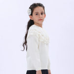 Casual Floral Sweater for Girls Image