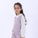 Casual Jacquard Waistcoat for Girls Image