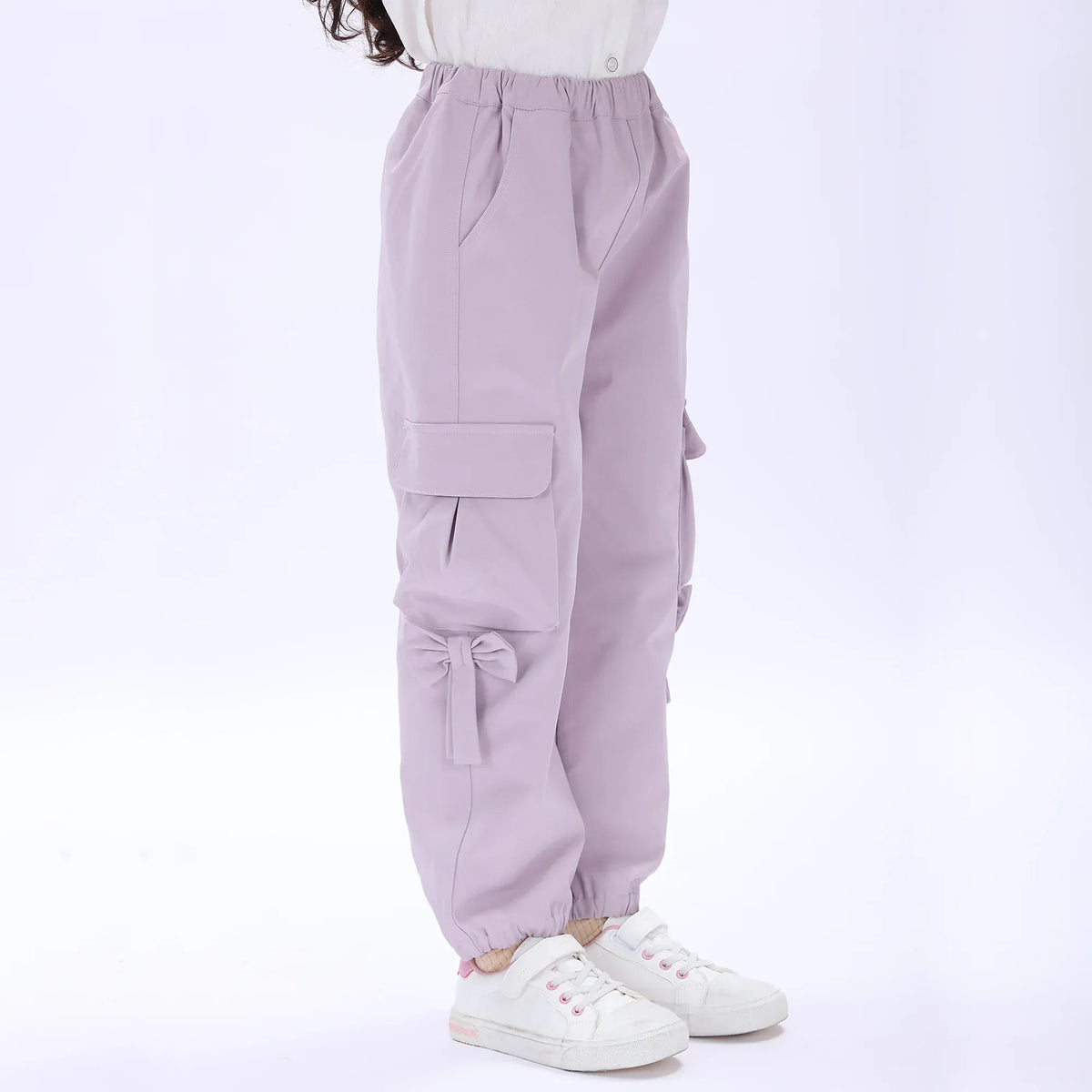 Casual Plain Pants for Girls Image