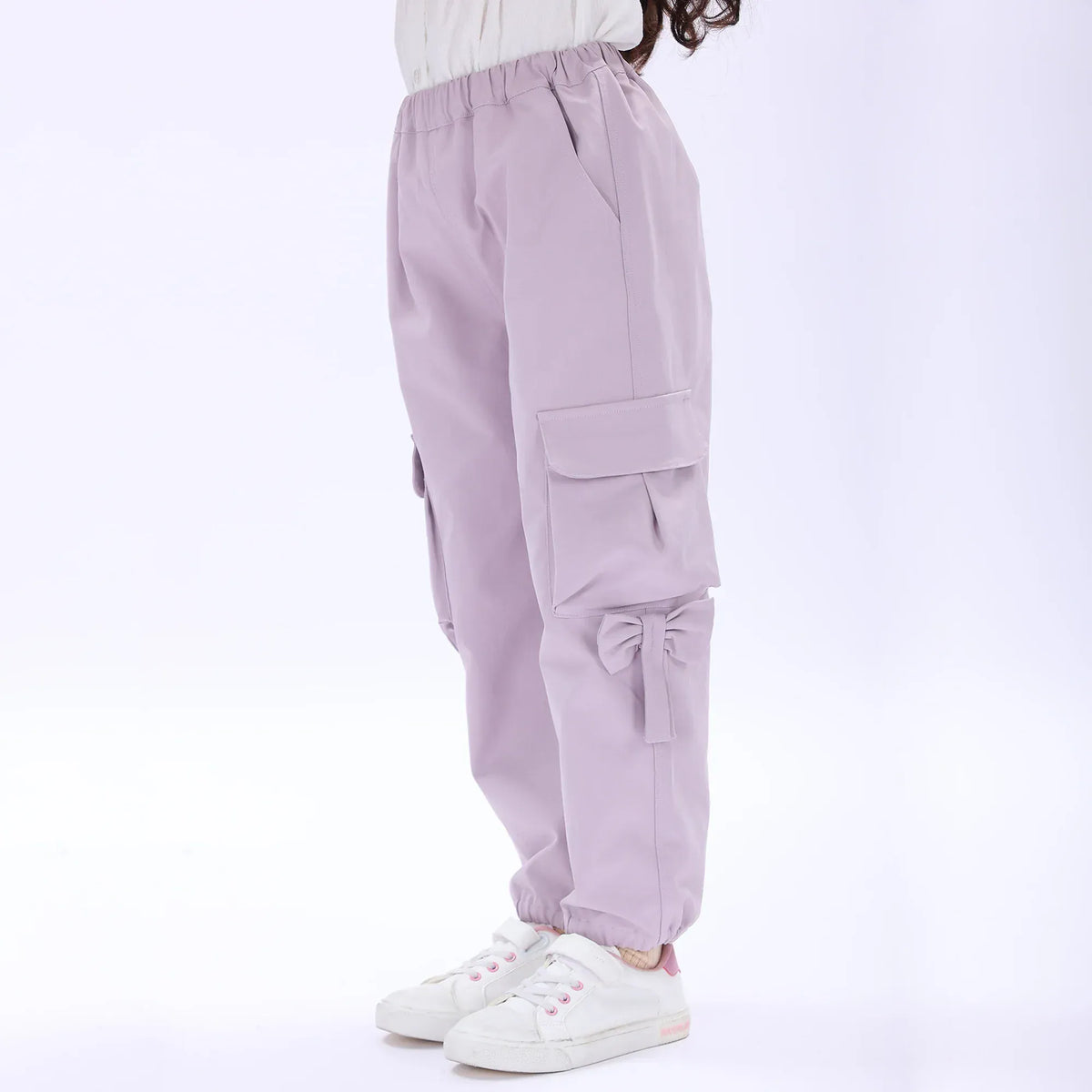 Casual Plain Pants for Girls Image