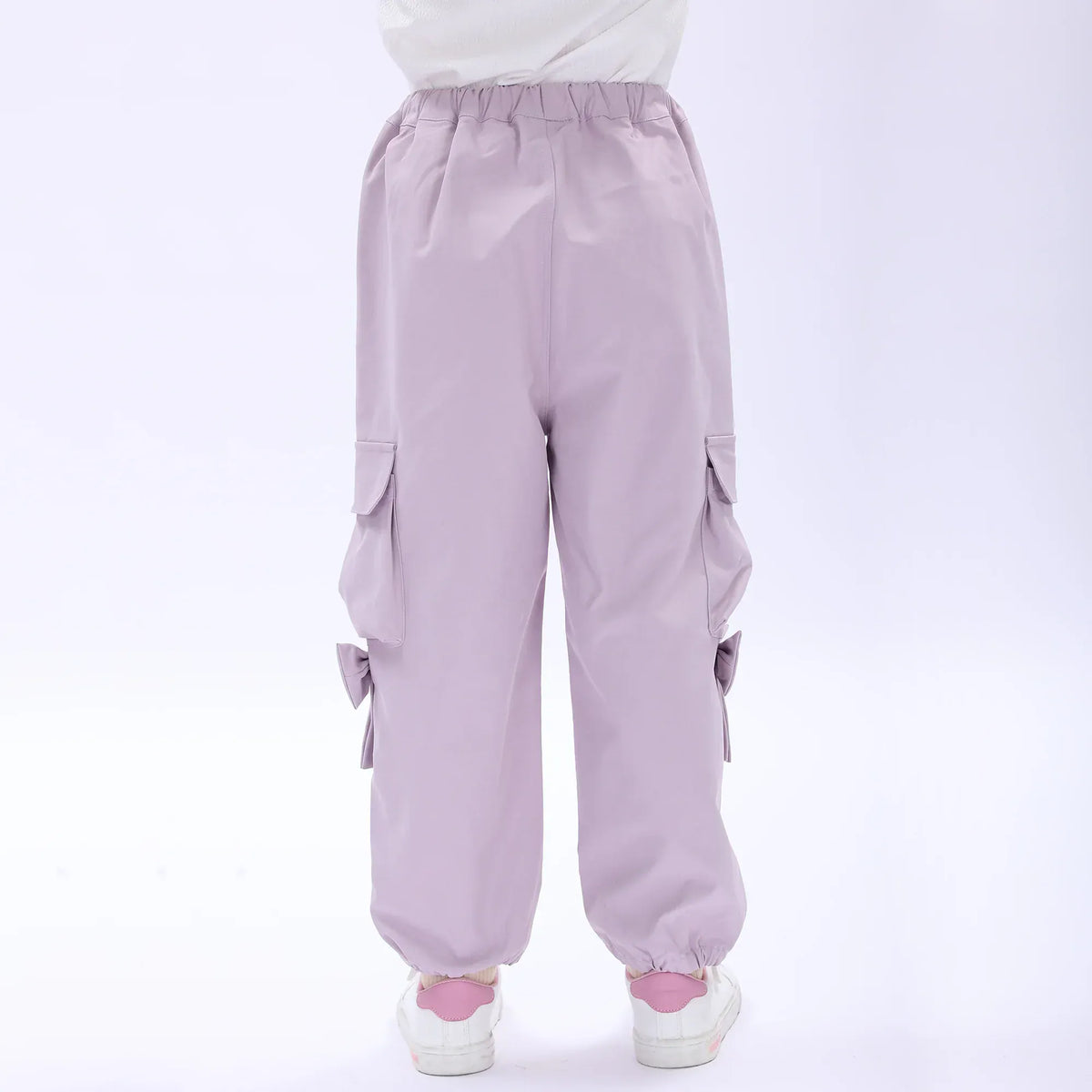 Casual Plain Pants for Girls Image