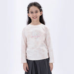 Pink Casual Tie-Dye T.Shirt for Girls Image