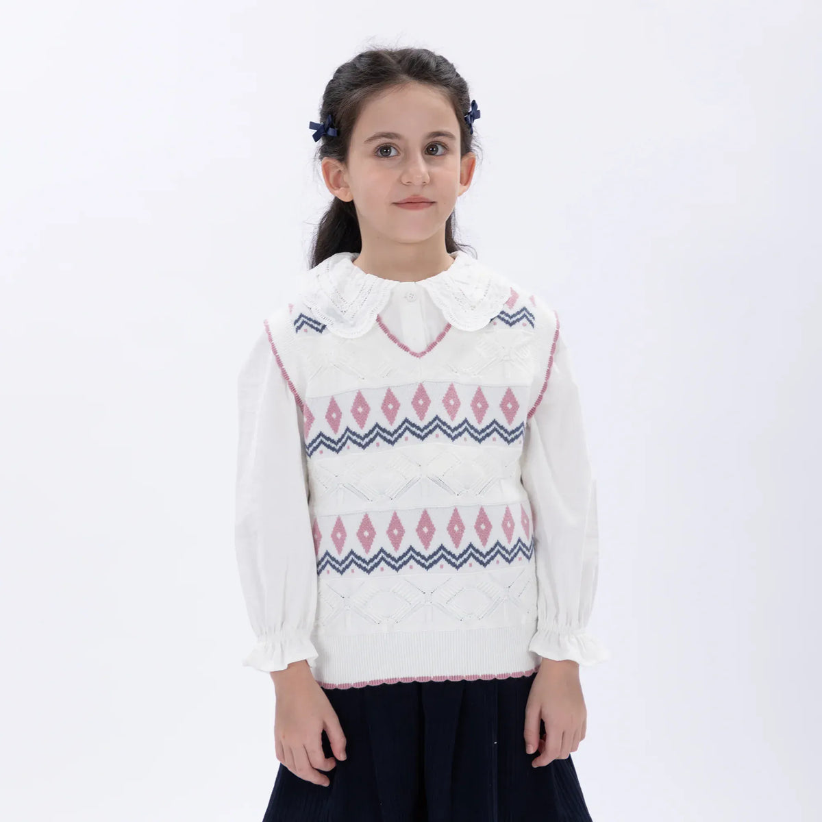 Casual Embroidery Waistcoat for Girls Image