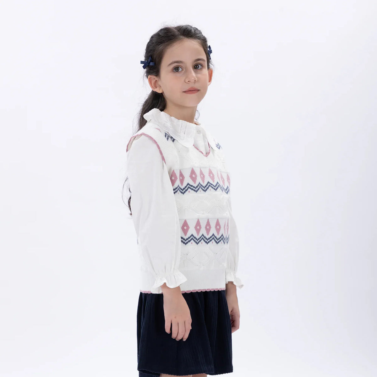 Casual Embroidery Waistcoat for Girls Image