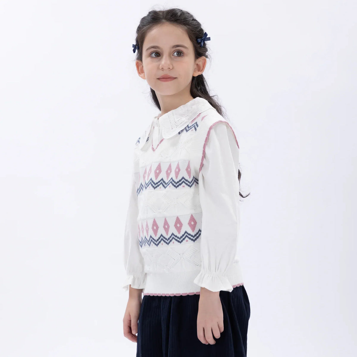 Casual Embroidery Waistcoat for Girls Image
