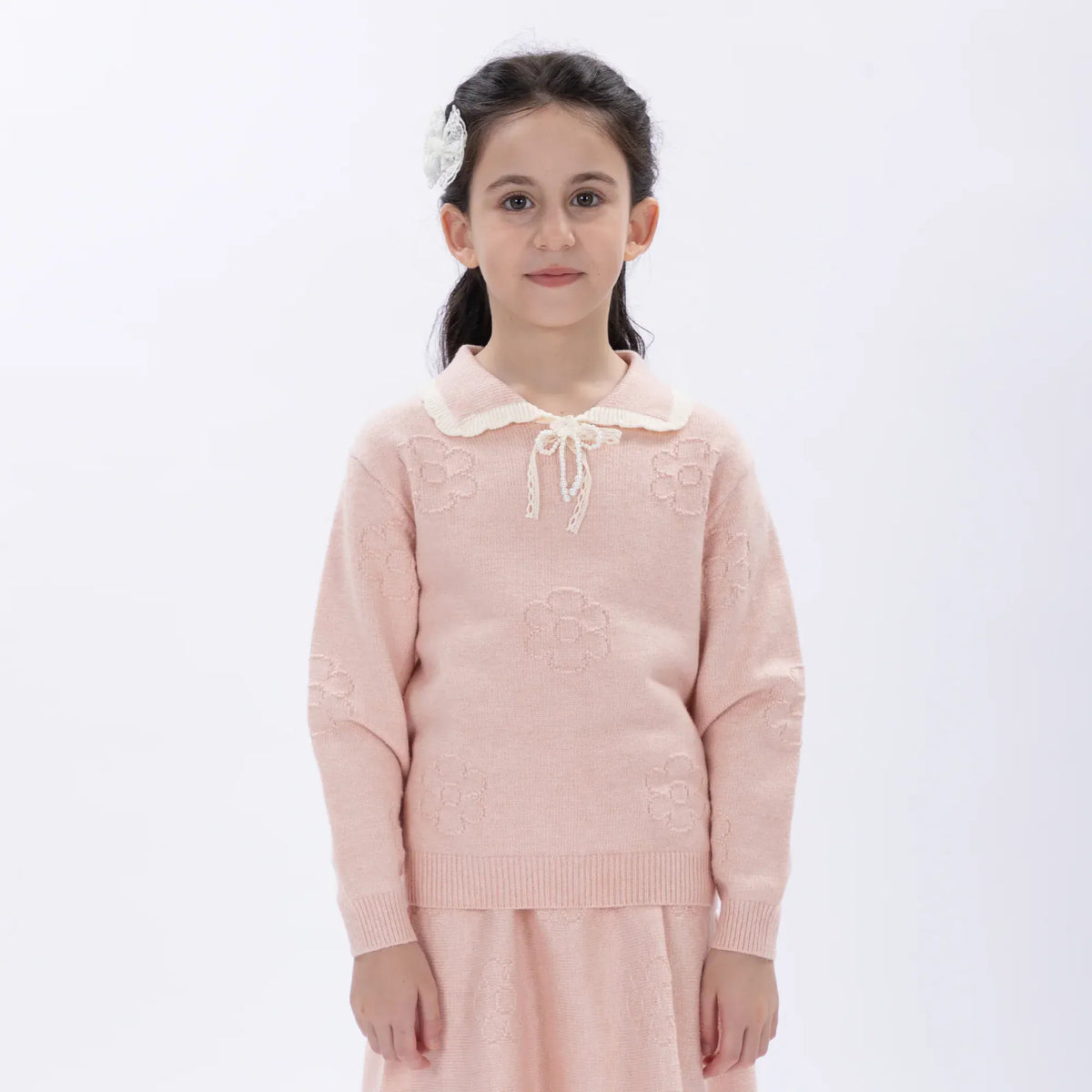 Casual Floral Sweater for Girls Image