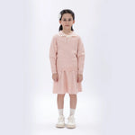 Pink Casual Floral Skirt for Girls Image