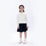 Maroon Casual Jacquard Skirt for Girls Image