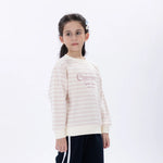 Casual Striped Sweatshirt for Girls Image