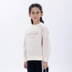 Casual Striped Sweatshirt for Girls Image