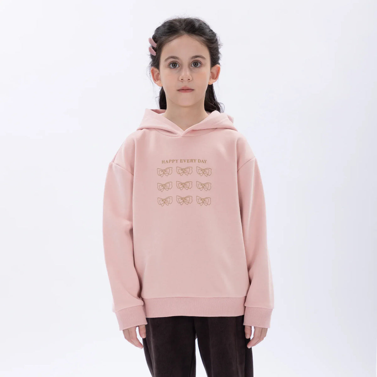 Casual Printed Hoodie for Girls Image
