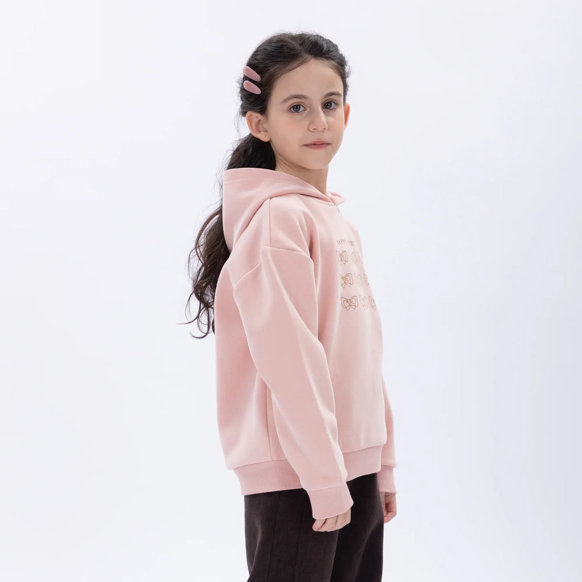 Casual Printed Hoodie for Girls Image
