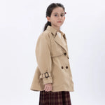 Casual Plain Jacket for Girls Image