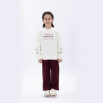 Maroon Casual Plain Pants for Girls Image