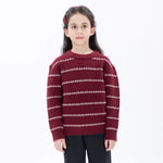 Casual Striped Sweater for Girls Image
