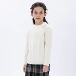Casual Jacquard Sweater for Girls Image