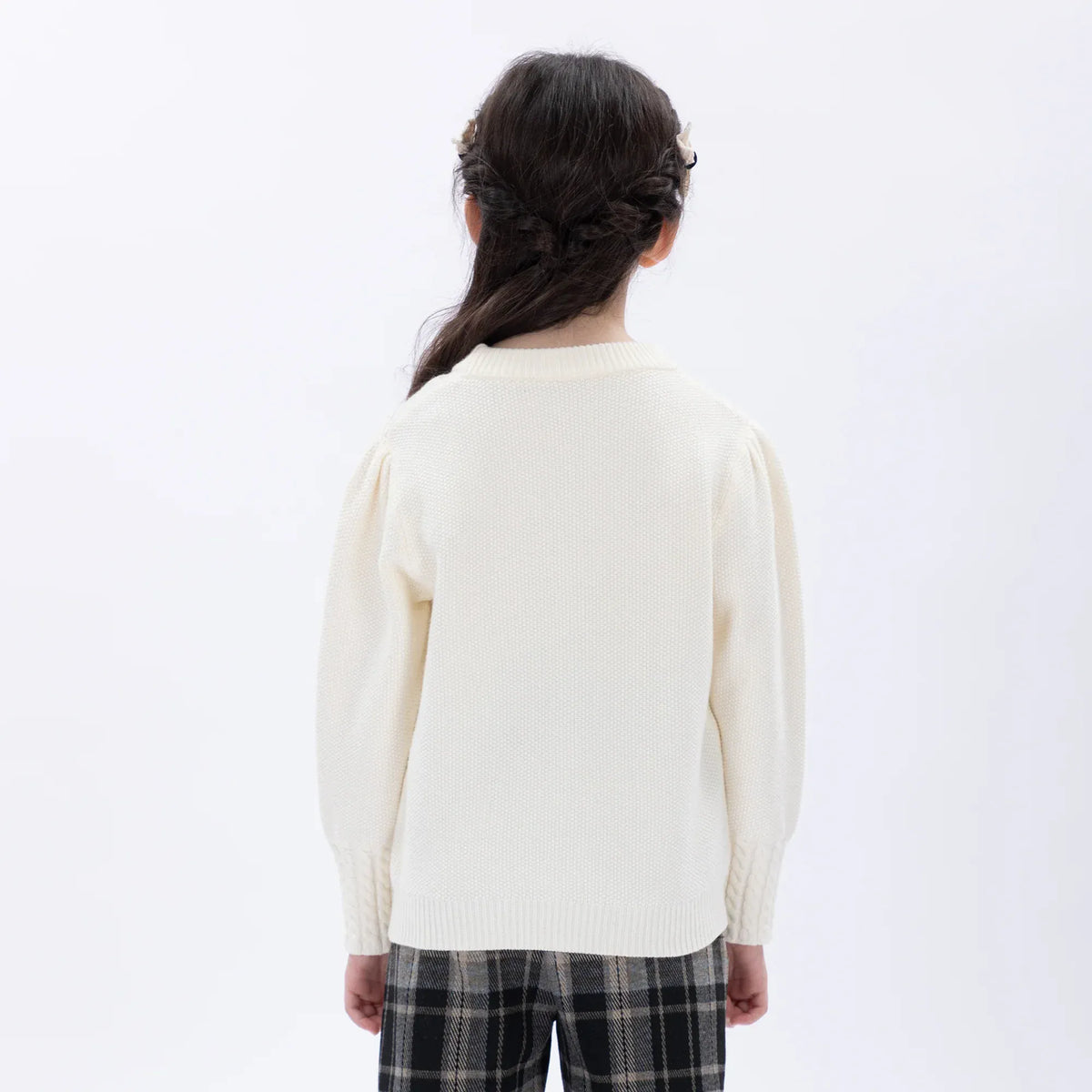 Casual Jacquard Sweater for Girls Image
