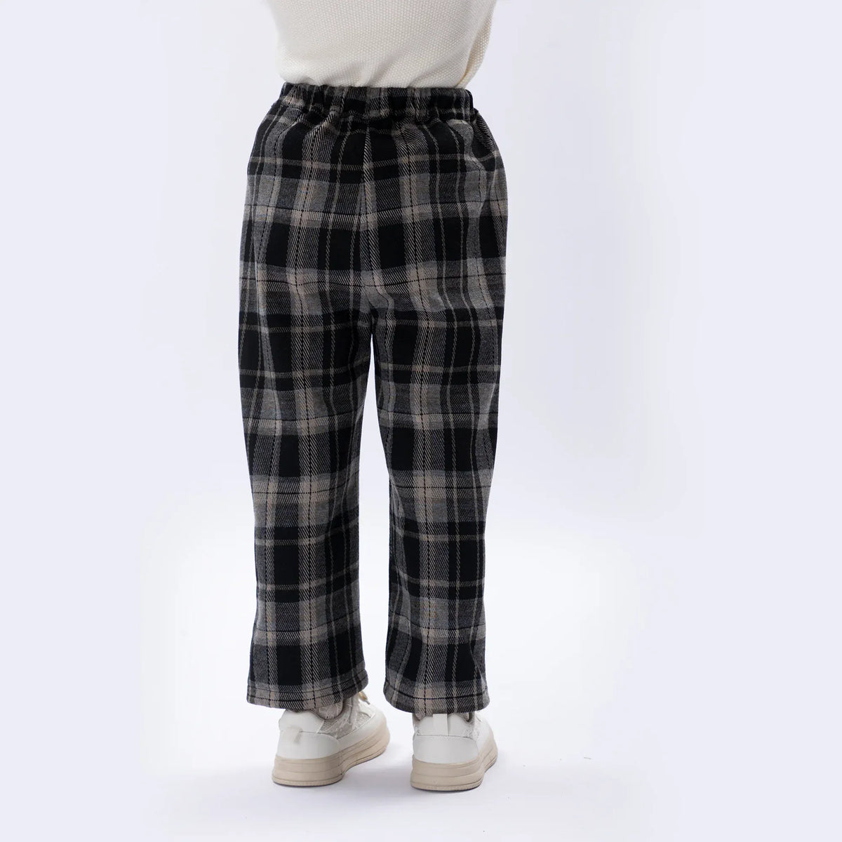 Casual Checked Pants for Girls Image