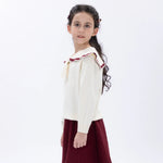 Casual Jacquard Sweater for Girls Image