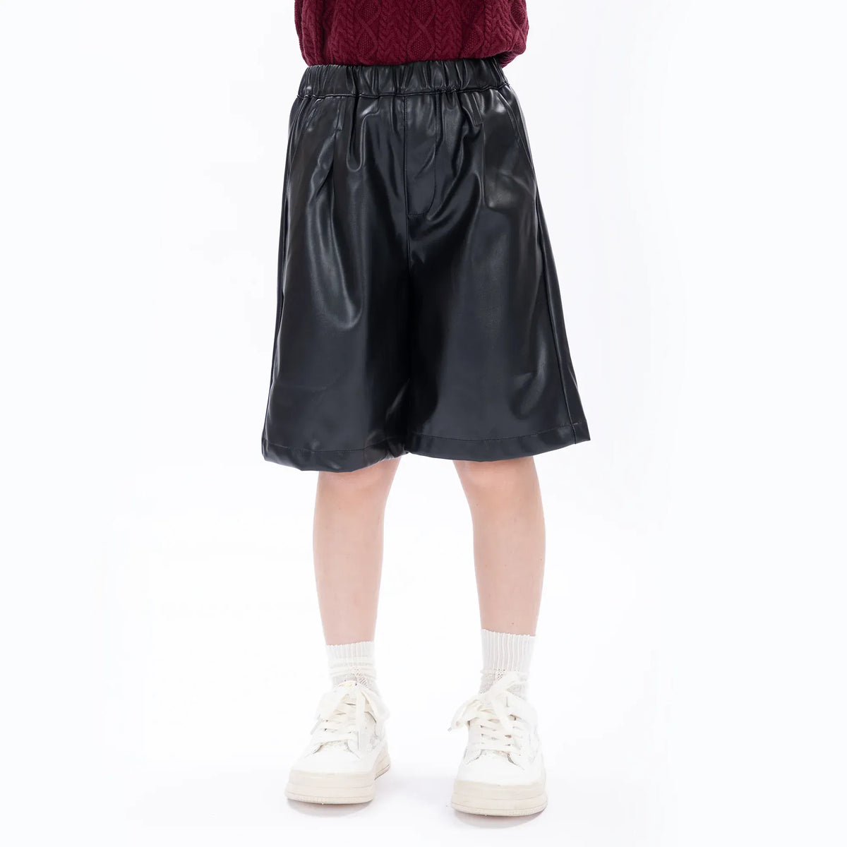 Casual Plain Shorts for Girls Image