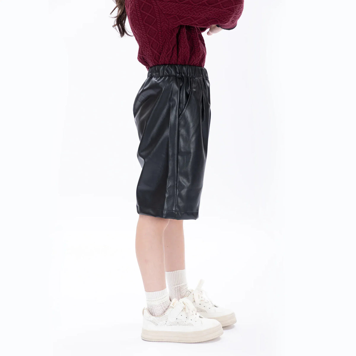 Casual Plain Shorts for Girls Image