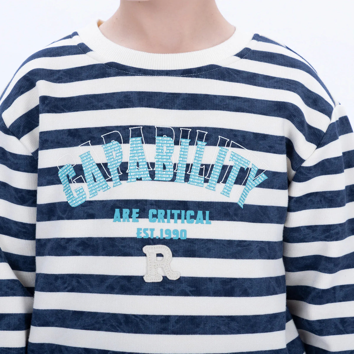 Casual Striped Sweatshirt for Boys Image