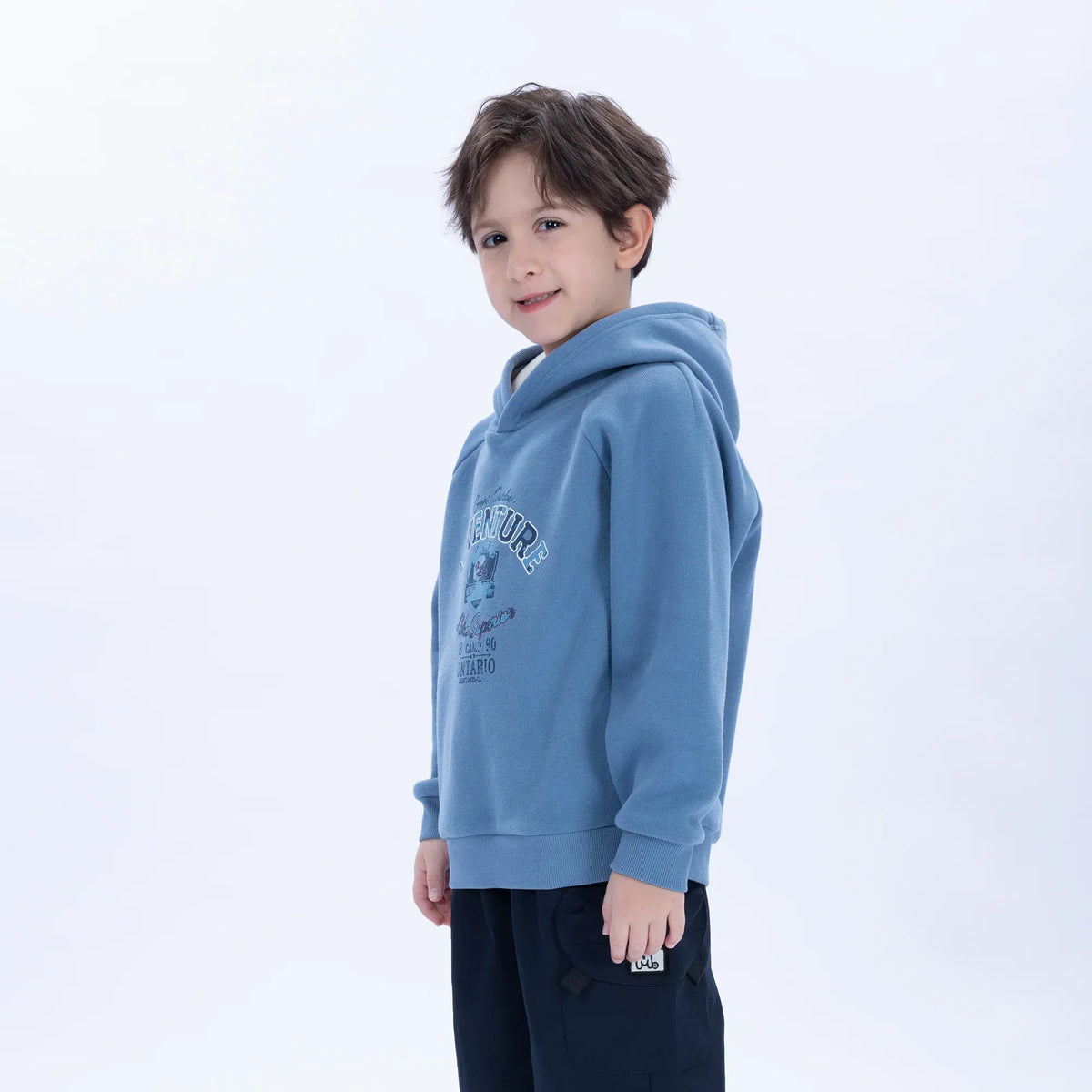 Casual Printed Hoodie for Boys Image