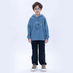 Navy Casual Badge Pants for Boys Image