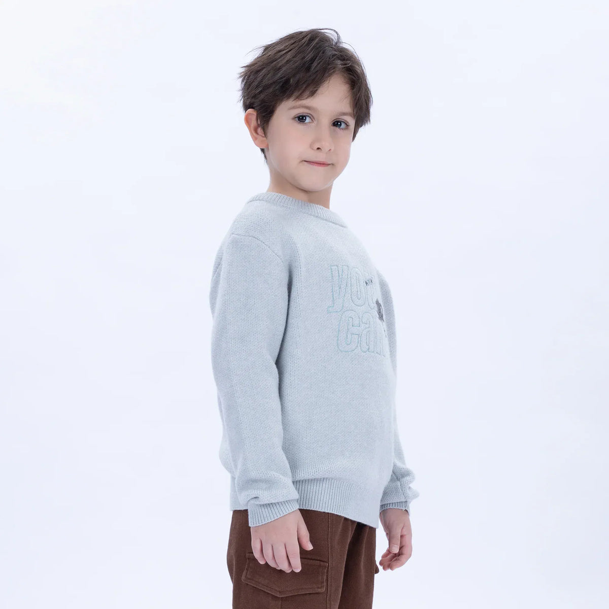Casual Embroidery Sweater for Boys Image