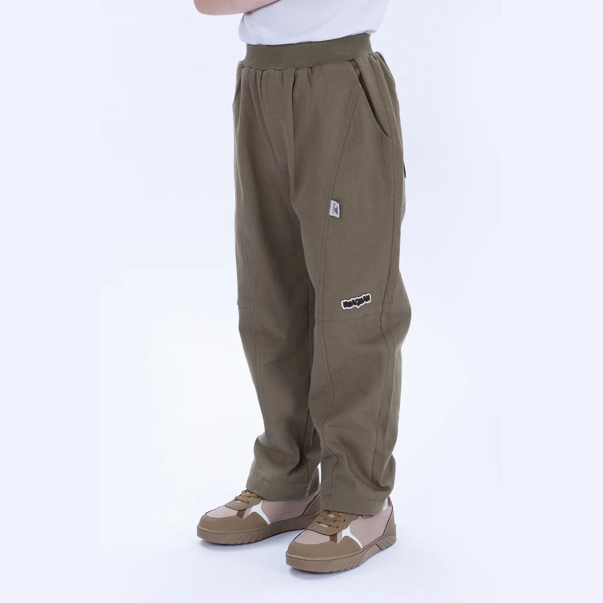 Casual Badge Pants for Boys Image