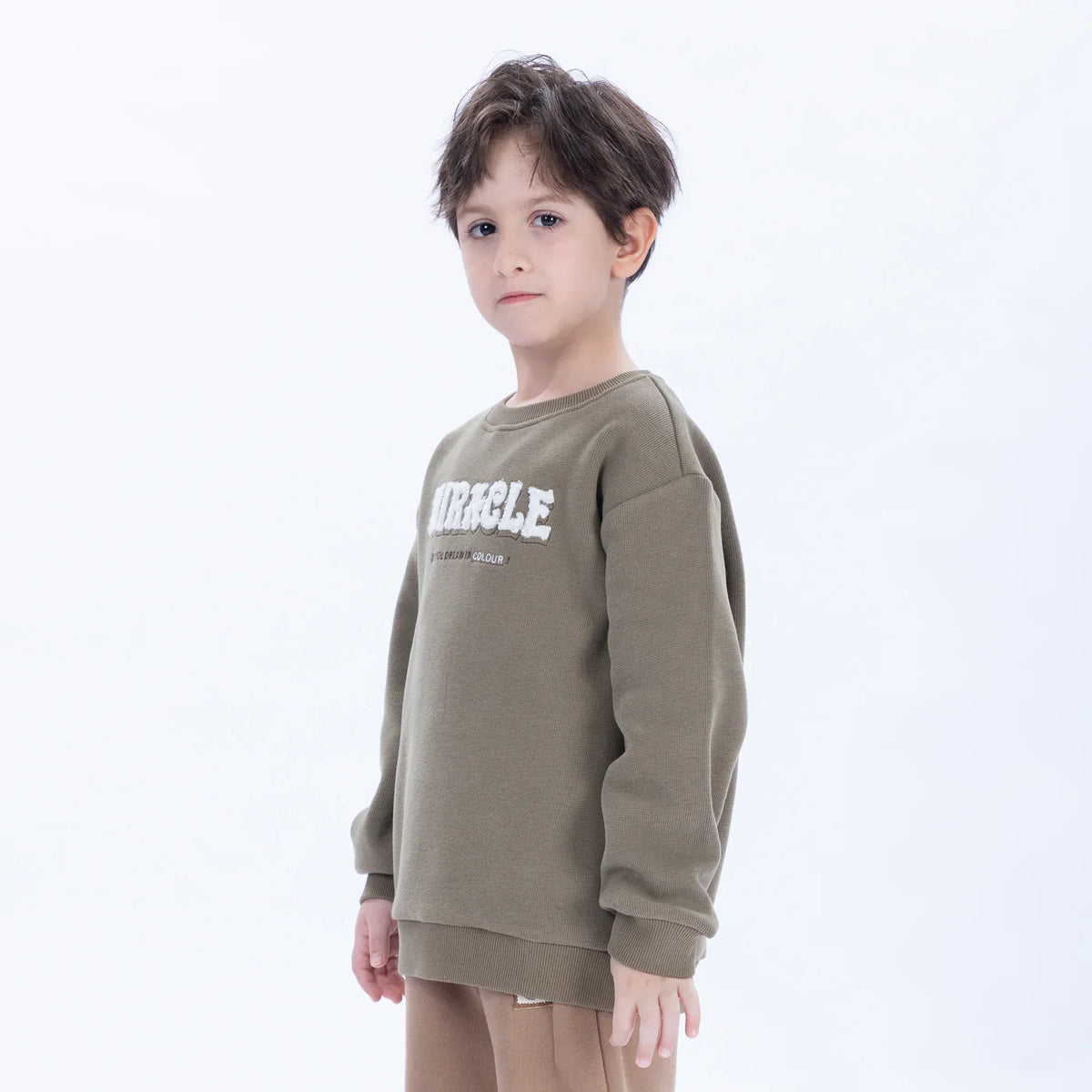Casual Embroidery Sweatshirt for Boys Image