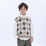 Casual Checked Waistcoat for Boys Image