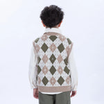 Casual Checked Waistcoat for Boys Image
