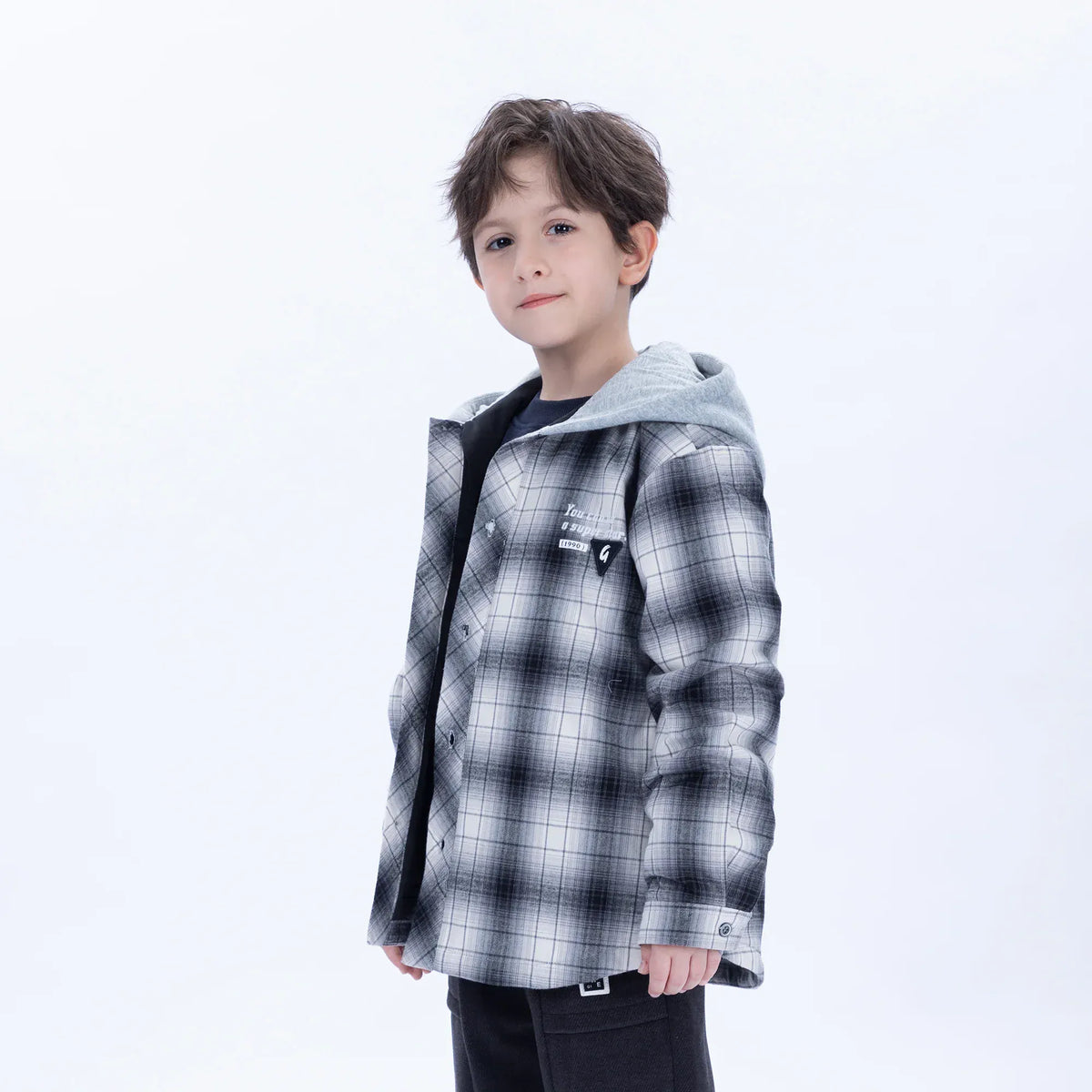 Casual Checked Jacket for Boys Image
