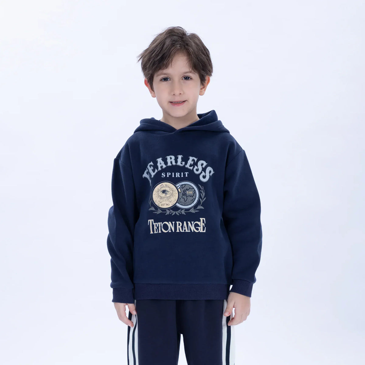 Casual Printed Hoodie for Boys Image
