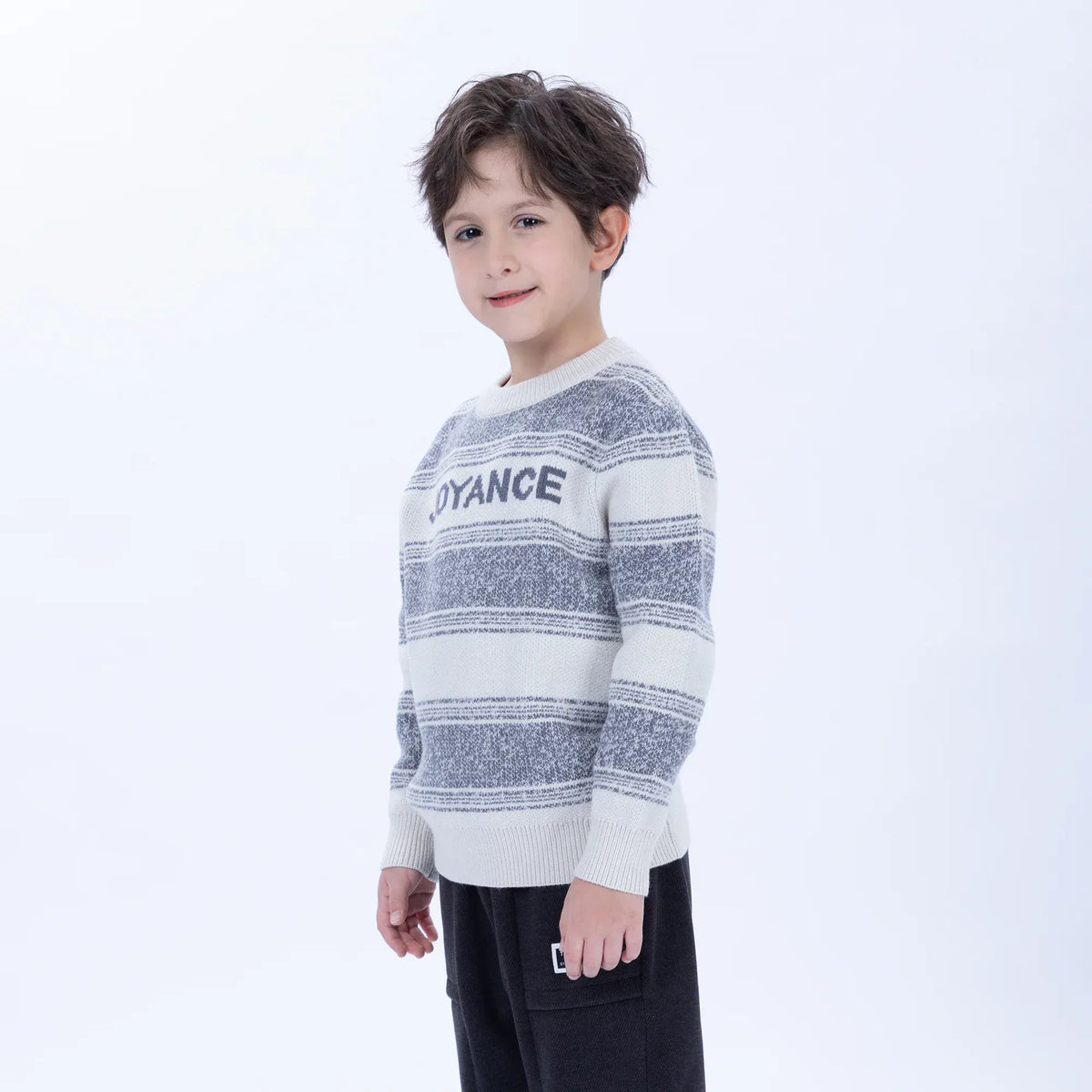 Casual Striped Sweater for Boys Image