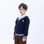 Casual Color-Blocked Sweater for Boys Image