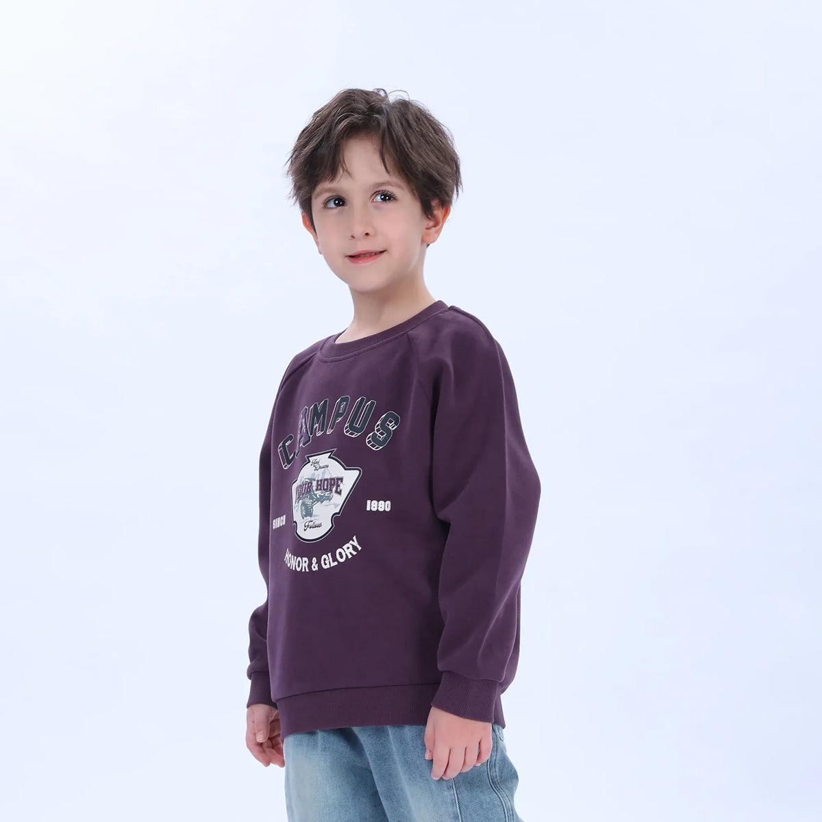 Casual Printed Sweatshirt for Boys Image