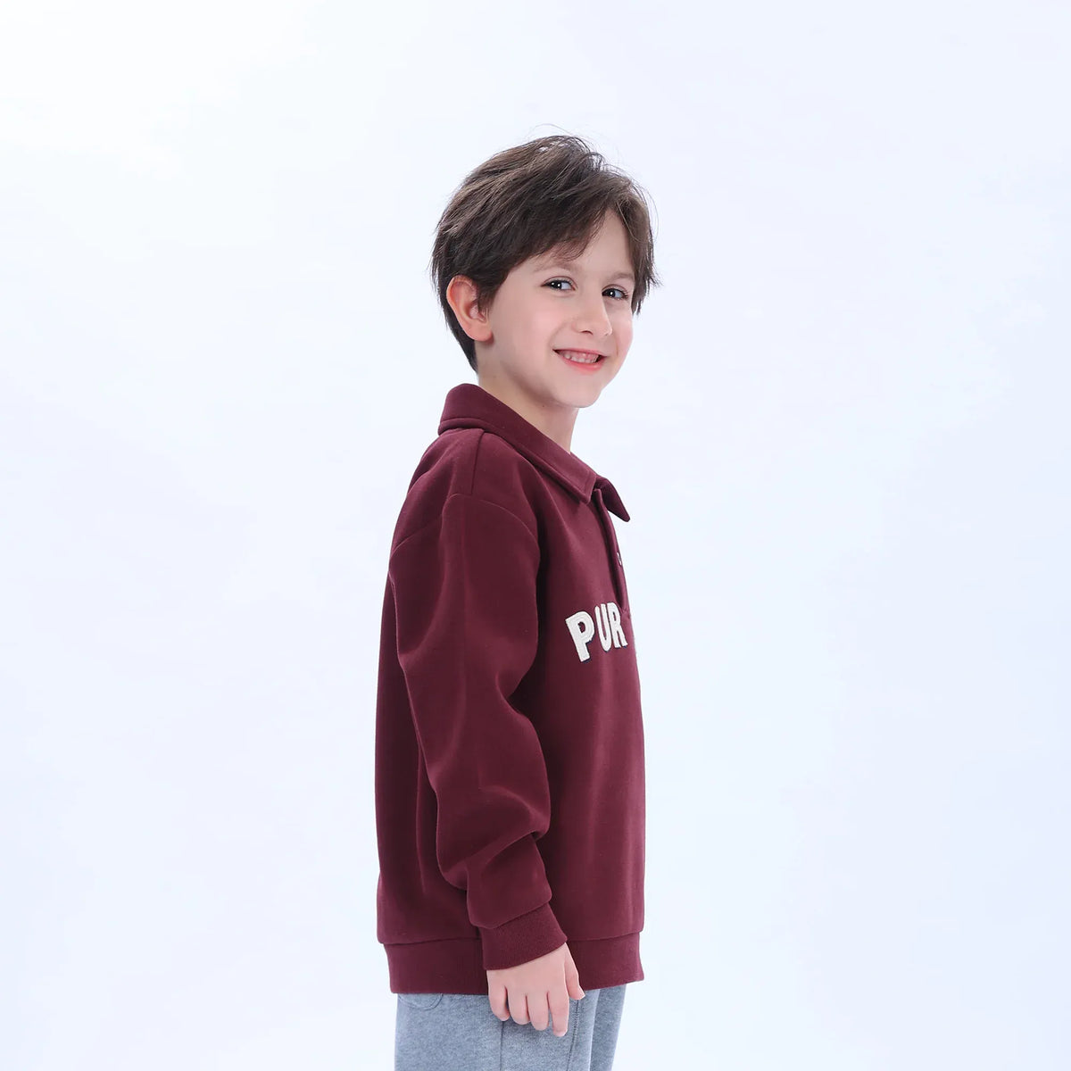 Casual Embroidery Polo Shirt for Boys Image