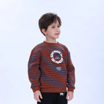 Casual Striped Sweatshirt for Boys Image