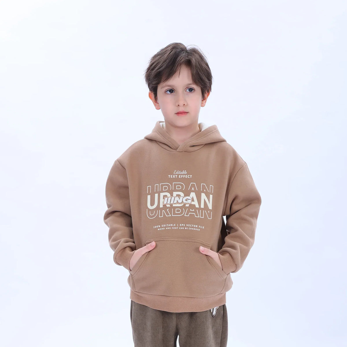 Casual Printed Hoodie for Boys Image