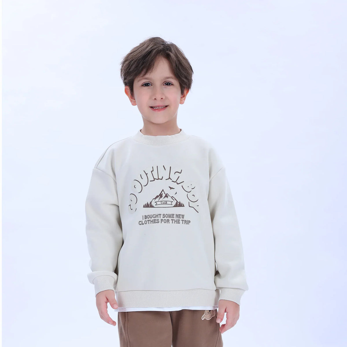 Casual Printed Sweatshirt for Boys Image