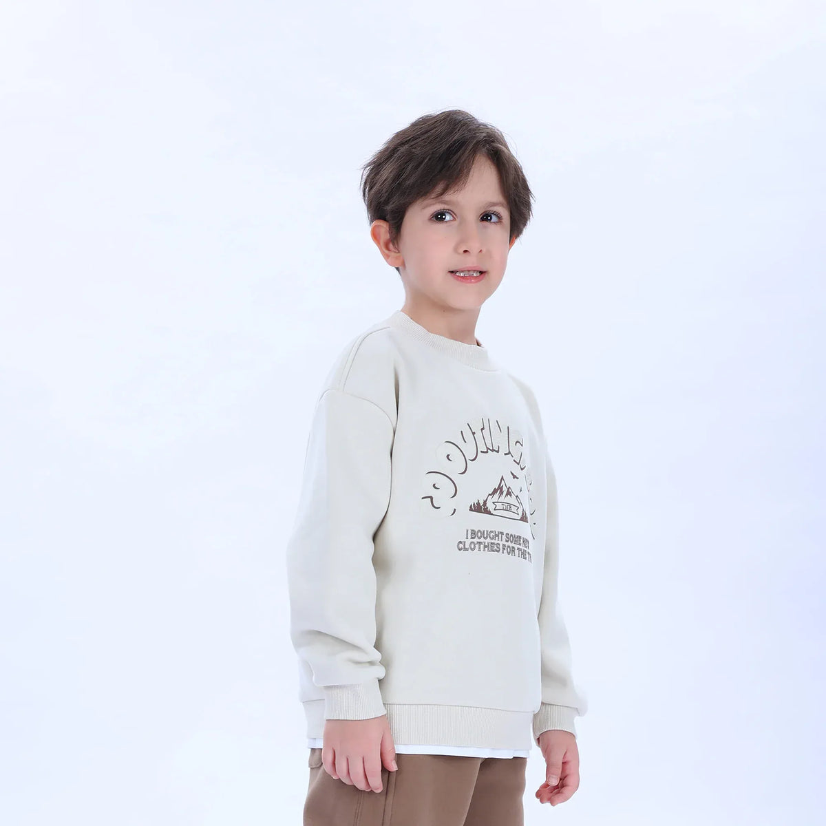 Casual Printed Sweatshirt for Boys Image