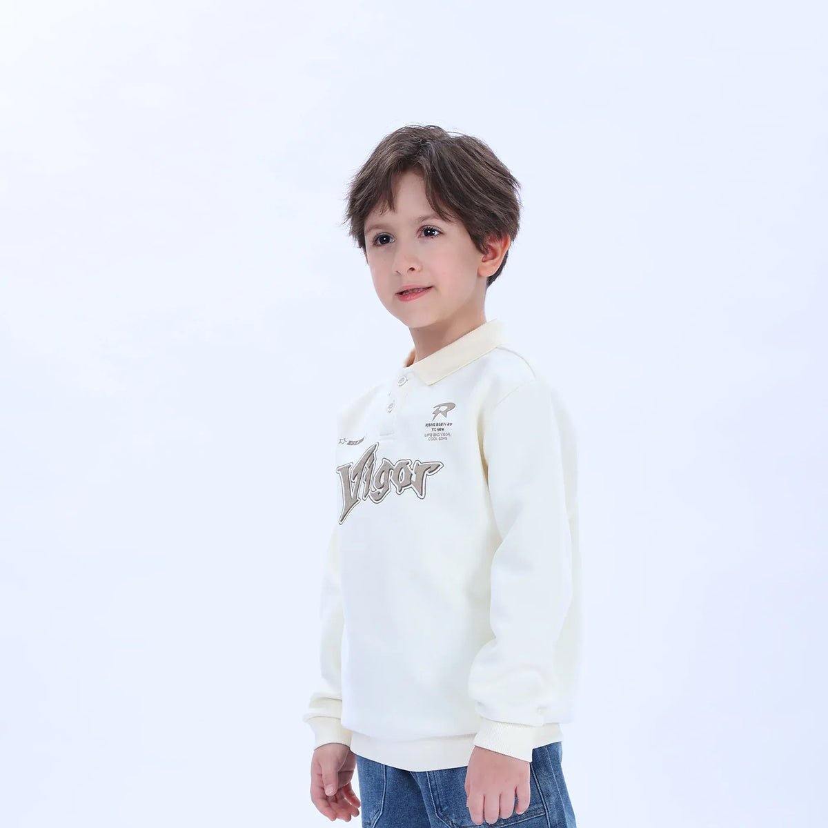 Casual Printed Polo Shirt for Boys Image