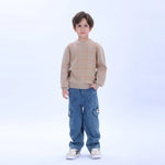 Jeans Blue Casual Washed Jeans Pants for Boys Image