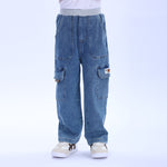 Casual Washed Jeans Pants for Boys Image