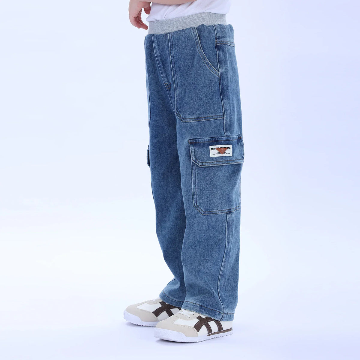 Casual Washed Jeans Pants for Boys Image