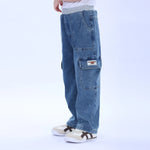 Casual Washed Jeans Pants for Boys Image