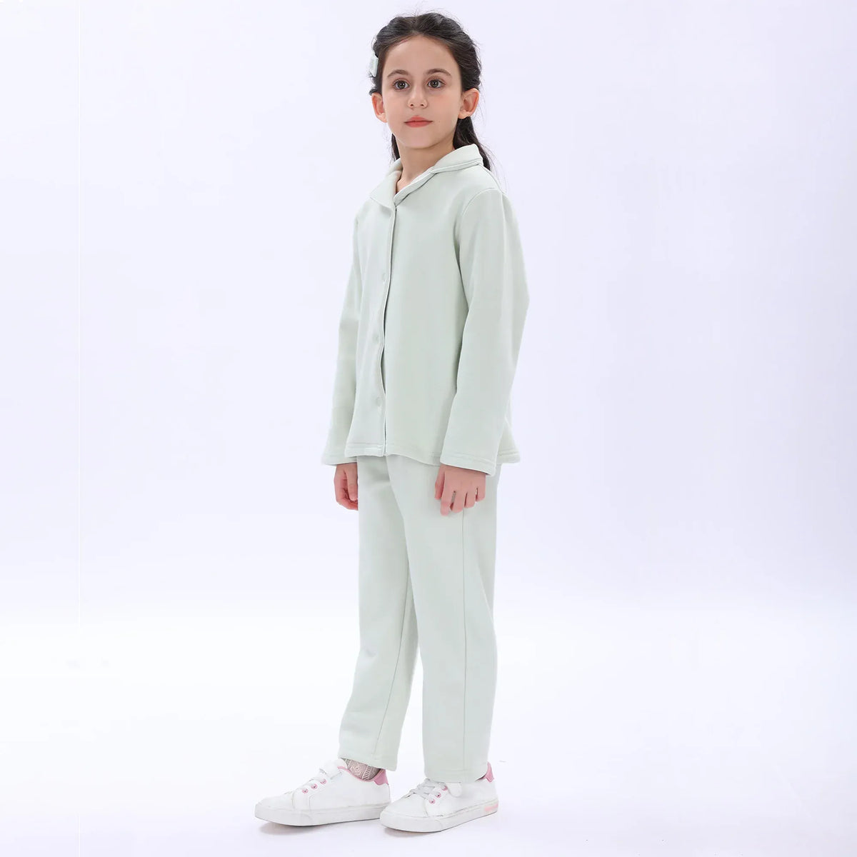 Plain Pajama Set-2Pc for Girls Image