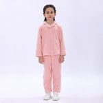 Pink Plain Pajama Set-2Pc for Girls Image
